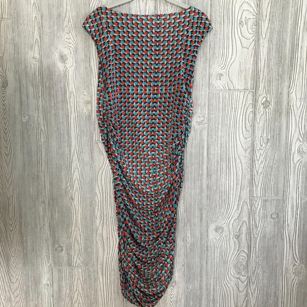 Leota Maternity Dress Geometric Print Large - Picture 3 of 9